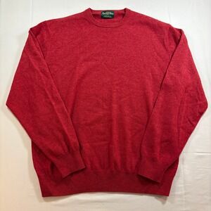 Alan Paine Super Geelong Mens Red Crew Neck Long Sleeve Sweater Top‎ Size 58